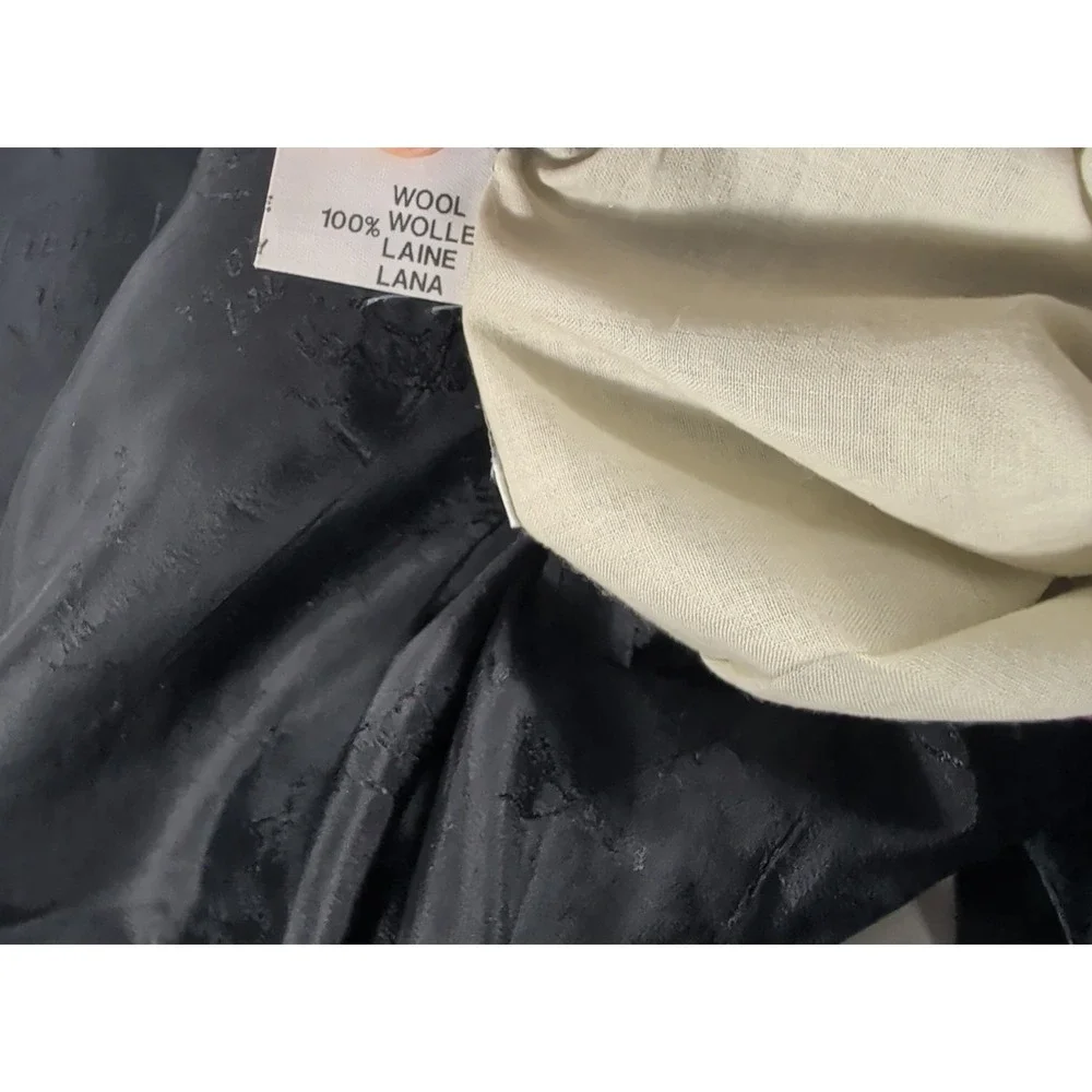 Brioni Blazer Men 46 Black Roman Style Double Breasted Peak Lapel Wool Italy